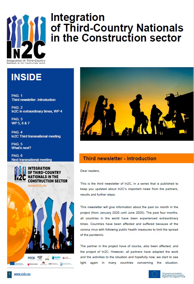 We publish the third Newsletter of the European project In2C